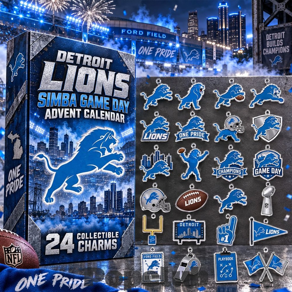 Detroit Lions x Simba 2026 Game Day Advent Calendar – 24 Collectible Charms Detroit Lions x Simba 2026 Game Day Advent Calendar – 24 Collectible Charms