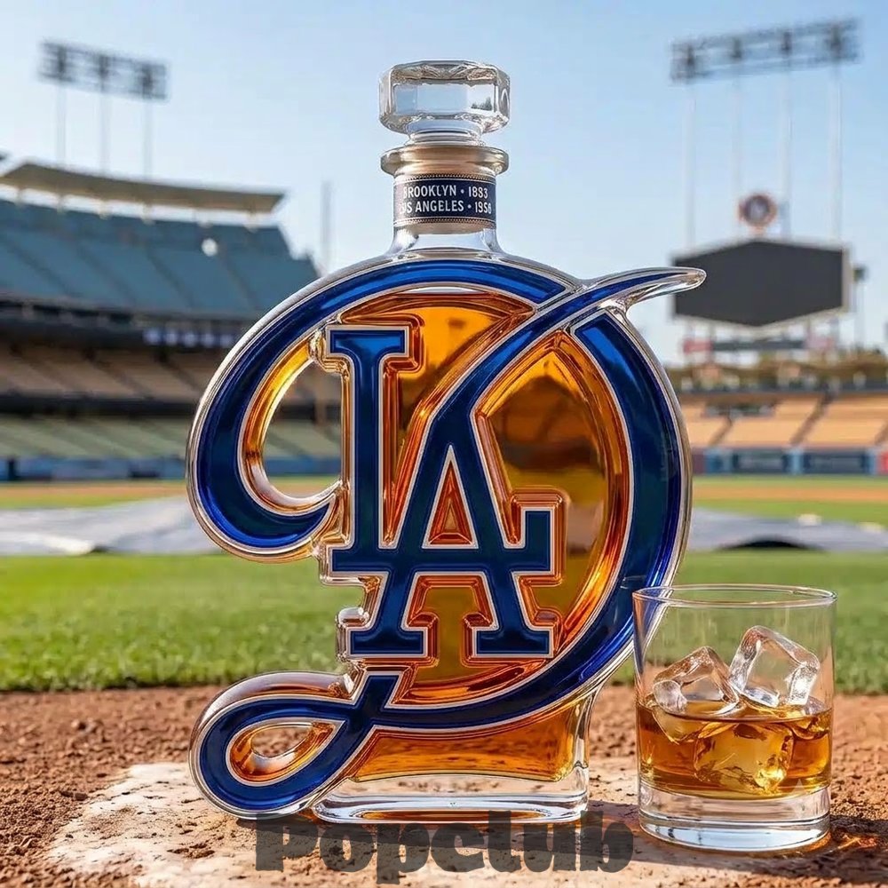 Dodgers Brooklyn 1883 Los Angeles 1958 Heritage Whiskey Bottle Dodgers Brooklyn 1883 Los Angeles 1958 Heritage Whiskey Bottle