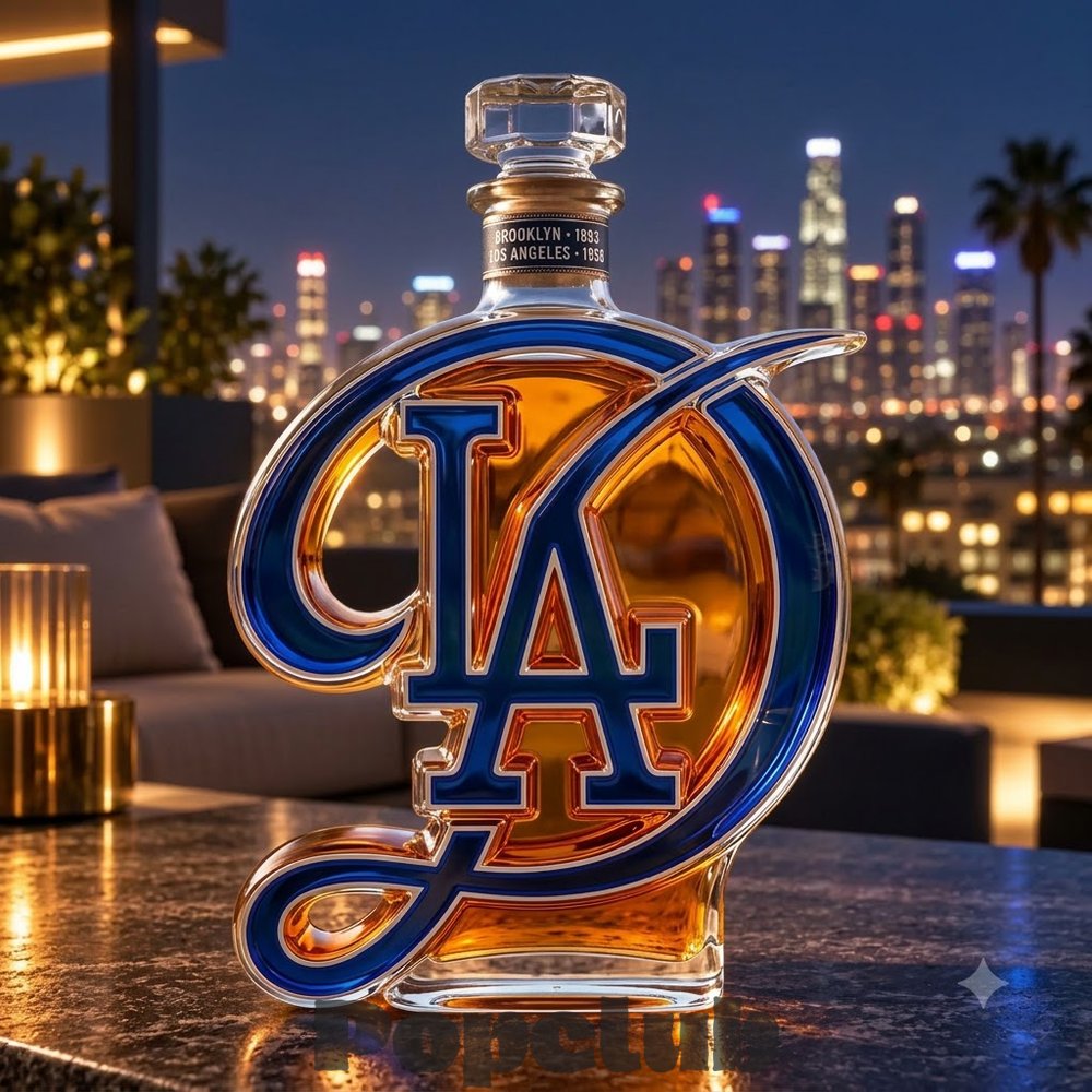 Dodgers Brooklyn 1883 Los Angeles 1958 Heritage Whiskey Bottle Dodgers Brooklyn 1883 Los Angeles 1958 Heritage Whiskey Bottle