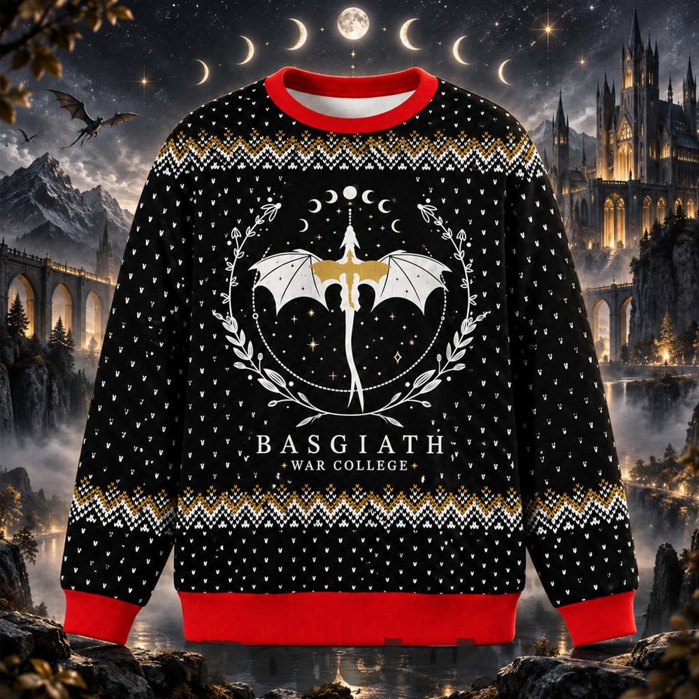 Dragon Basgiath War College 2026 Ugly Christmas Sweater Dragon Basgiath War College 2026 Ugly Christmas Sweater