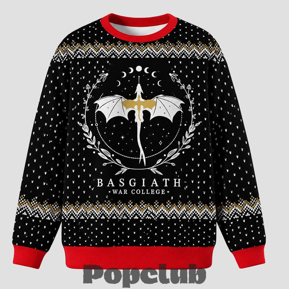Dragon Basgiath War College 2026 Ugly Christmas Sweater Dragon Basgiath War College 2026 Ugly Christmas Sweater