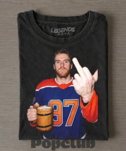 Edmonton Oilers Connor McDavid Drunk & Smoke Shirt