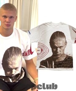 Erling Haaland Travis Scott Cactus Jack New Haircut T-Shirt Erling Haaland Travis Scott Cactus Jack New Haircut T-Shirt