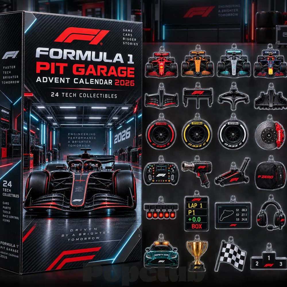 Formula 1 Pit Garage 2026 Advent Calendar – 24 Collectible Charms Formula 1 Pit Garage 2026 Advent Calendar – 24 Collectible Charms