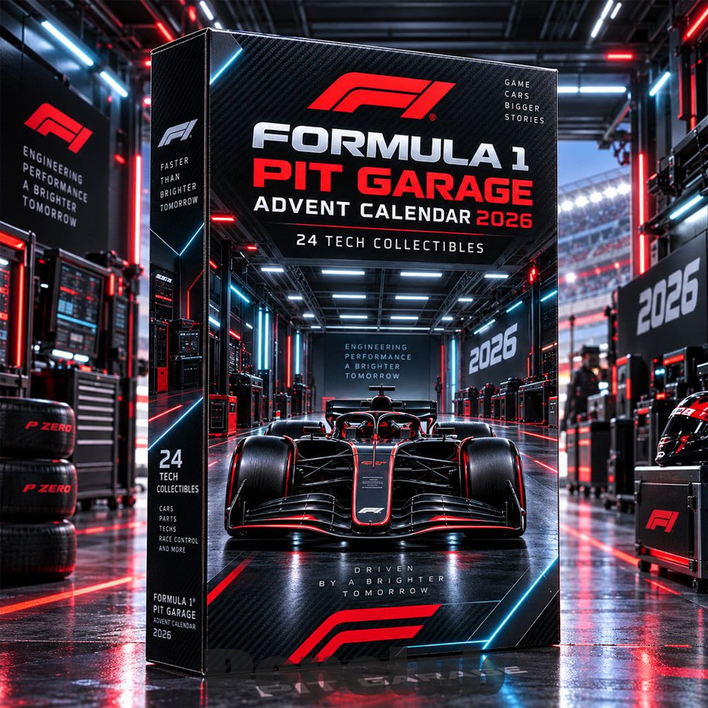 Formula 1 Pit Garage 2026 Advent Calendar – 24 Collectible Charms Formula 1 Pit Garage 2026 Advent Calendar – 24 Collectible Charms