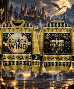 Fourth Wing Basgiath War College 2026 Ugly Christmas Sweater Fourth Wing Basgiath War College 2026 Ugly Christmas Sweater
