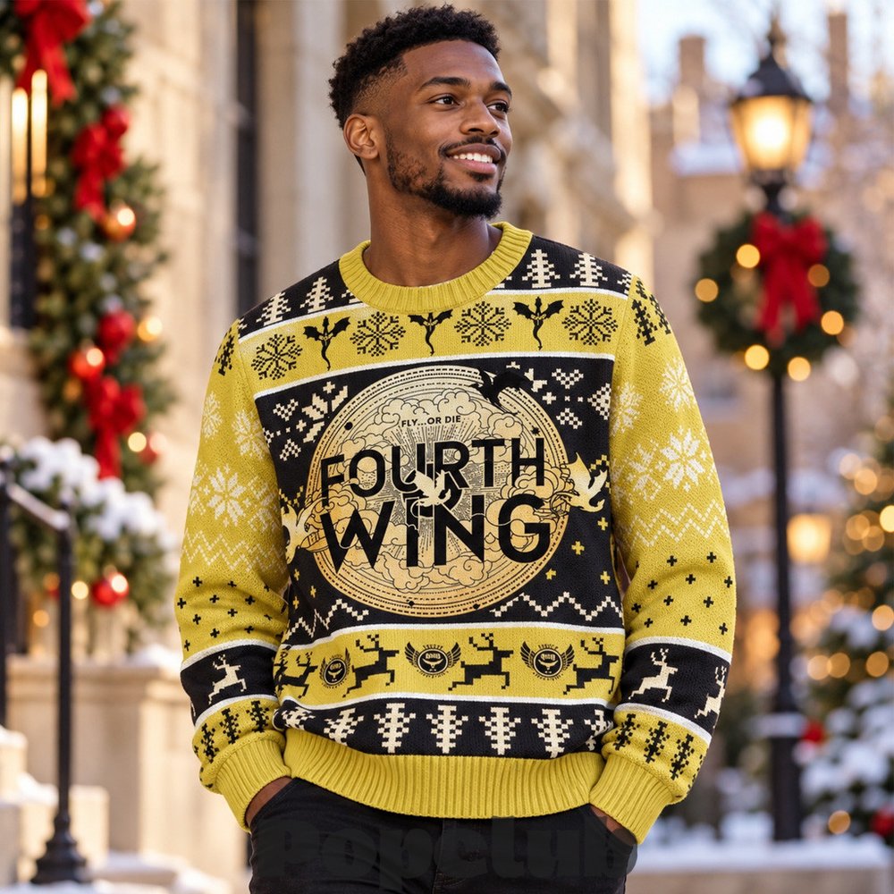 Fourth Wing Basgiath War College 2026 Ugly Christmas Sweater Fourth Wing Basgiath War College 2026 Ugly Christmas Sweater