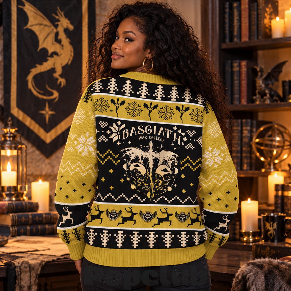 Fourth Wing Basgiath War College 2026 Ugly Christmas Sweater Fourth Wing Basgiath War College 2026 Ugly Christmas Sweater