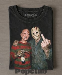 Freddy Krueger x Jason Voorhees Drunk Vintage T-Shirt