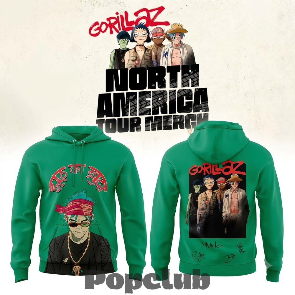 Gorillaz x The North American Mountain Tour Hoodie Gorillaz x The North American Mountain Tour Hoodie