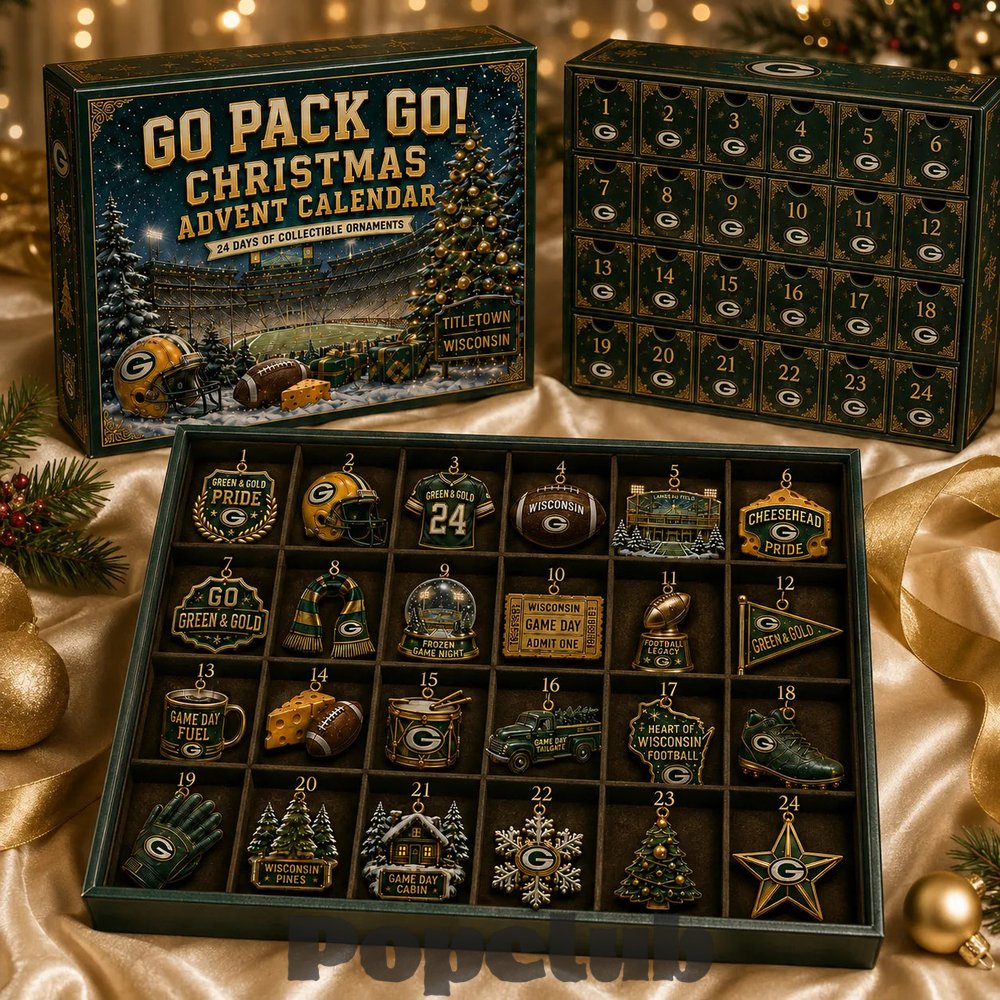 Green Bay Packers Go Pack Go! 2026 Christmas Advent Calendar Collector’s Edition Green Bay Packers Go Pack Go! 2026 Christmas Advent Calendar Collector’s Edition