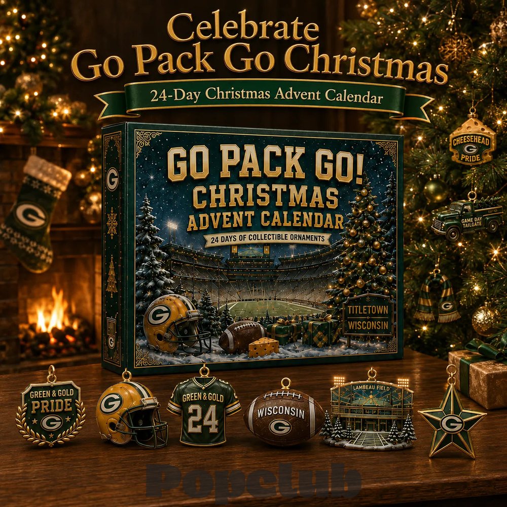 Green Bay Packers Go Pack Go! 2026 Christmas Advent Calendar Collector’s Edition Green Bay Packers Go Pack Go! 2026 Christmas Advent Calendar Collector’s Edition