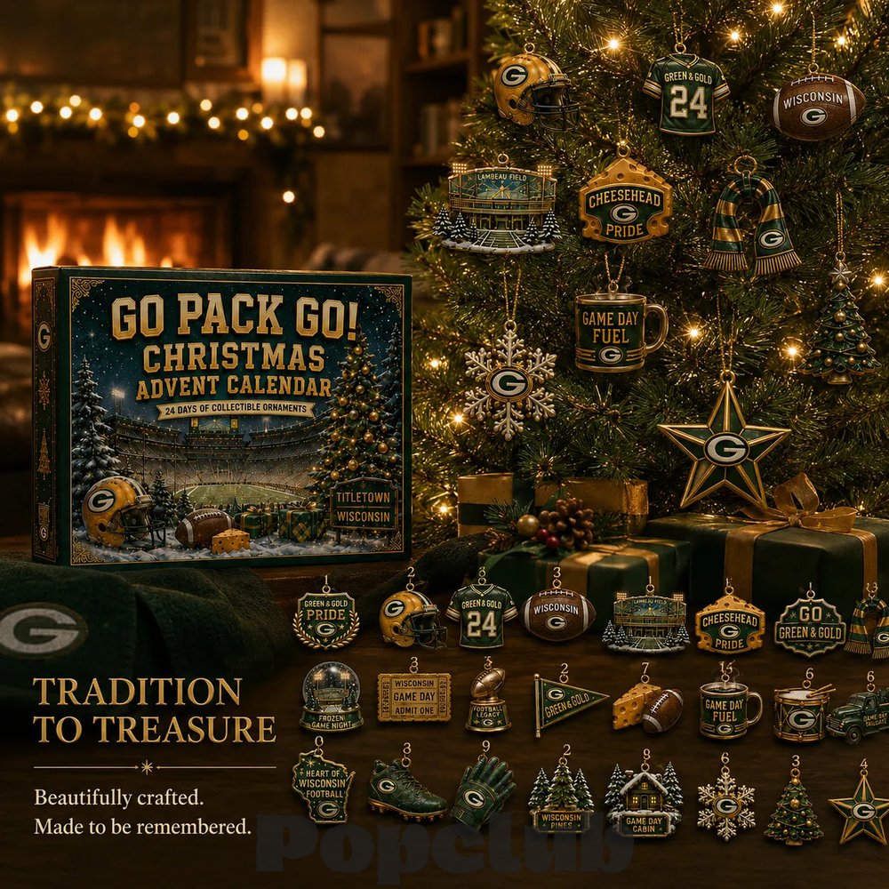 Green Bay Packers Go Pack Go! 2026 Christmas Advent Calendar Collector’s Edition Green Bay Packers Go Pack Go! 2026 Christmas Advent Calendar Collector’s Edition