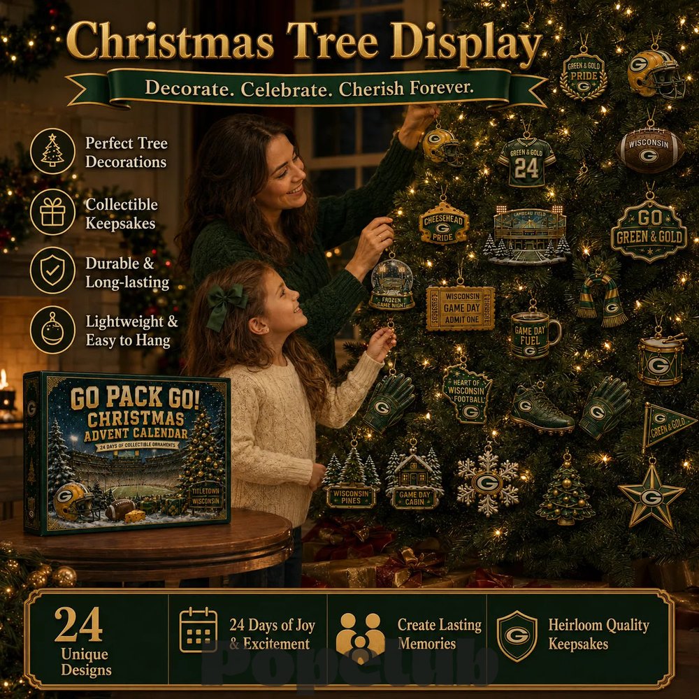 Green Bay Packers Go Pack Go! 2026 Christmas Advent Calendar Collector’s Edition Green Bay Packers Go Pack Go! 2026 Christmas Advent Calendar Collector’s Edition