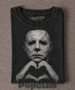 Halloween Michael Myers Heart Vintage T-Shirt