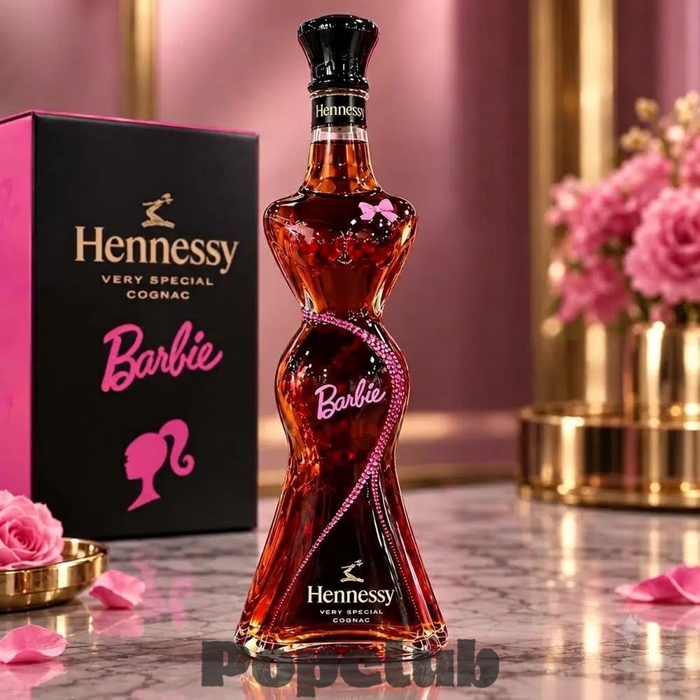 Hennessy Barbie Very Special Cognac Whiskey Bottle Hennessy Barbie Very Special Cognac Whiskey Bottle