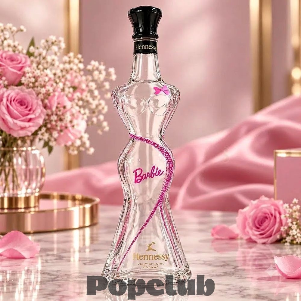 Hennessy Barbie Very Special Cognac Whiskey Bottle Hennessy Barbie Very Special Cognac Whiskey Bottle