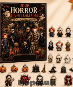 Horror Movie Characters Advent Calendar 24 Days Halloween 2026 Countdown for Halloween Fans