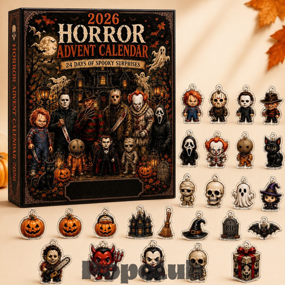 Horror Movie Characters Advent Calendar 24 Days Halloween 2026 Countdown for Halloween Fans Horror Movie Characters Advent Calendar 24 Days Halloween 2026 Countdown for Halloween Fans