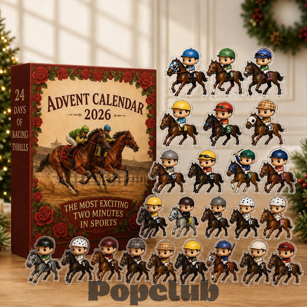 Horse Racing Horseback Riding 24 Days Advent Calendar 2026 for Horse Lovers Horse Racing Horseback Riding 24 Days Advent Calendar 2026 for Horse Lovers