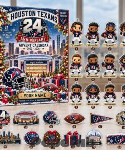 Houston Texans 24th Anniversary 2026 Personalized Advent Calendar – 24 Collectible Charms