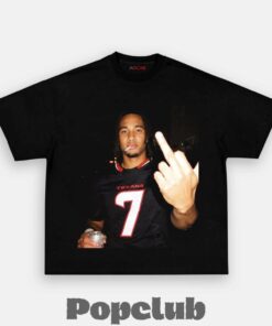 Houston Texans C.J. Stroud Drinking & Middle Finger T-Shirt