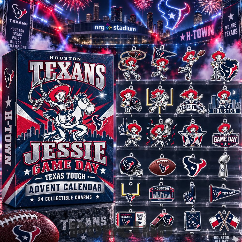 Houston Texans x Jessie Texas Tough 2026 Advent Calendar – 24 Collectible Charms Houston Texans x Jessie Texas Tough 2026 Advent Calendar – 24 Collectible Charms