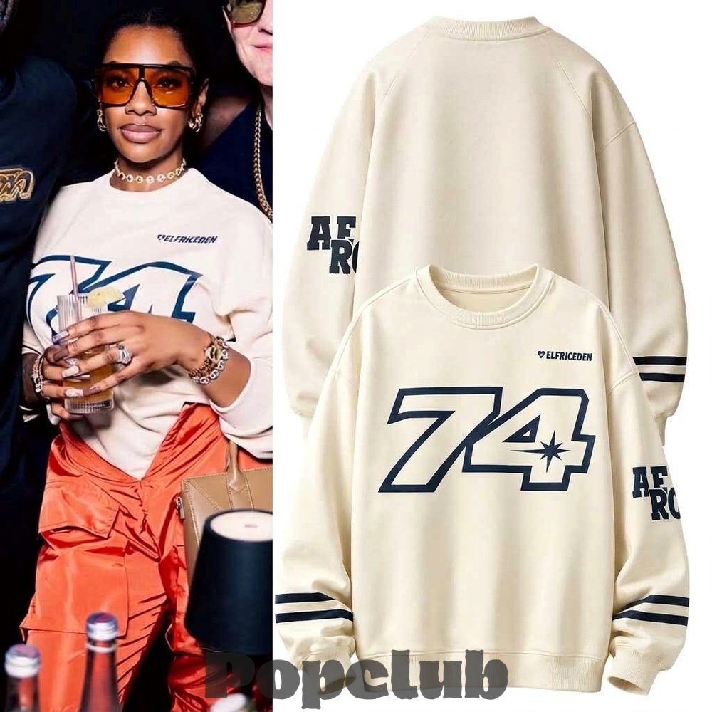 Jess Hilarious Aelfric Eden 74 Number Sweatshirt Jess Hilarious Aelfric Eden 74 Number Sweatshirt