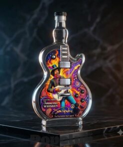 Jimi Hendrix Guitar Jack Daniel’s Whiskey Bottle