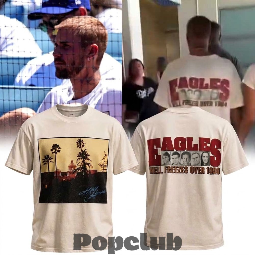 Justin Bieber Eagles Hell Freezes Over Hotel California Shirt Justin Bieber Eagles Hell Freezes Over Hotel California Shirt