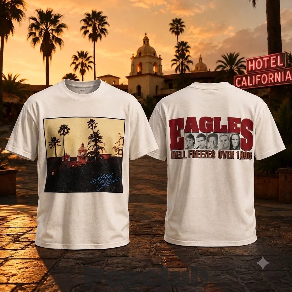 Justin Bieber Eagles Hell Freezes Over Hotel California Shirt Justin Bieber Eagles Hell Freezes Over Hotel California Shirt