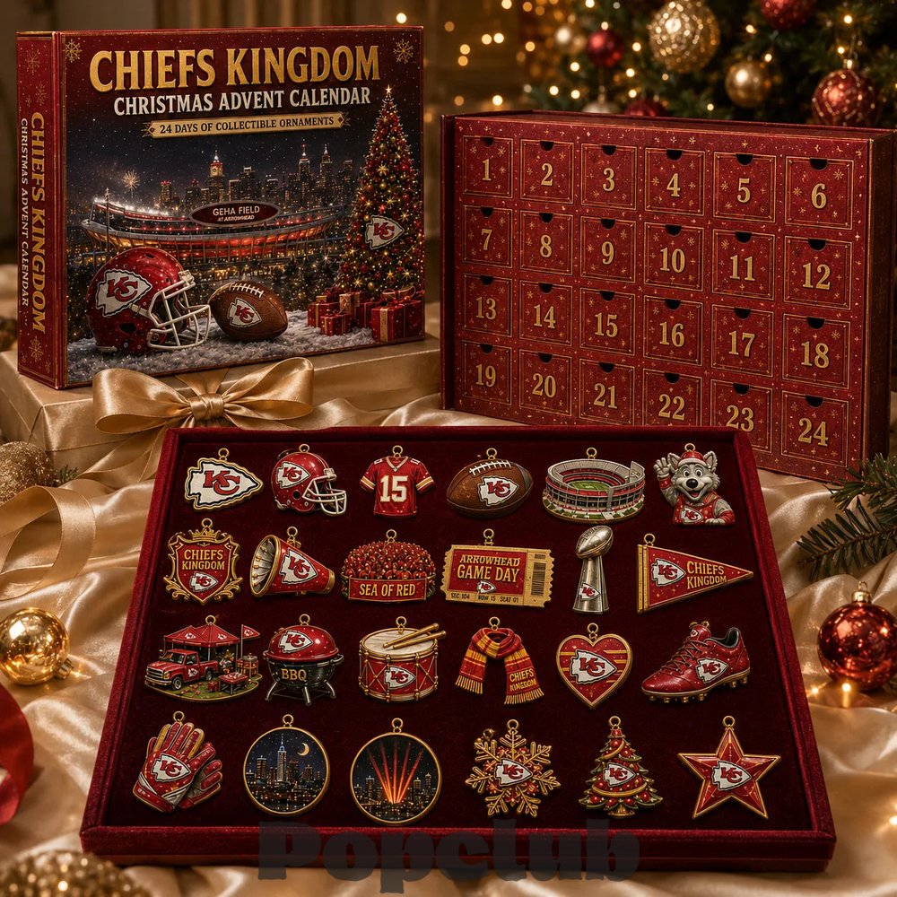 Kansas City Chiefs ‘Chiefs Kingdom’ 2026 Christmas Advent Calendar Collector’s Edition Kansas City Chiefs ‘Chiefs Kingdom’ 2026 Christmas Advent Calendar Collector’s Edition