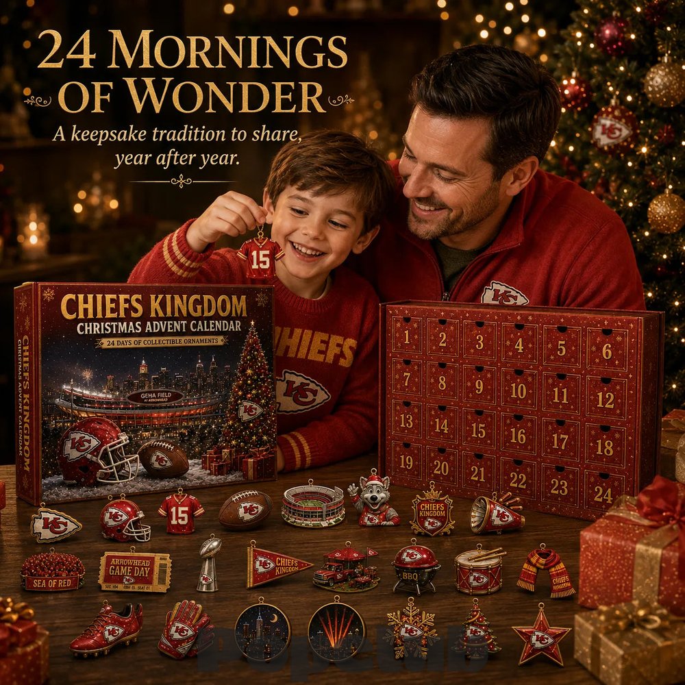 Kansas City Chiefs ‘Chiefs Kingdom’ 2026 Christmas Advent Calendar Collector’s Edition Kansas City Chiefs ‘Chiefs Kingdom’ 2026 Christmas Advent Calendar Collector’s Edition