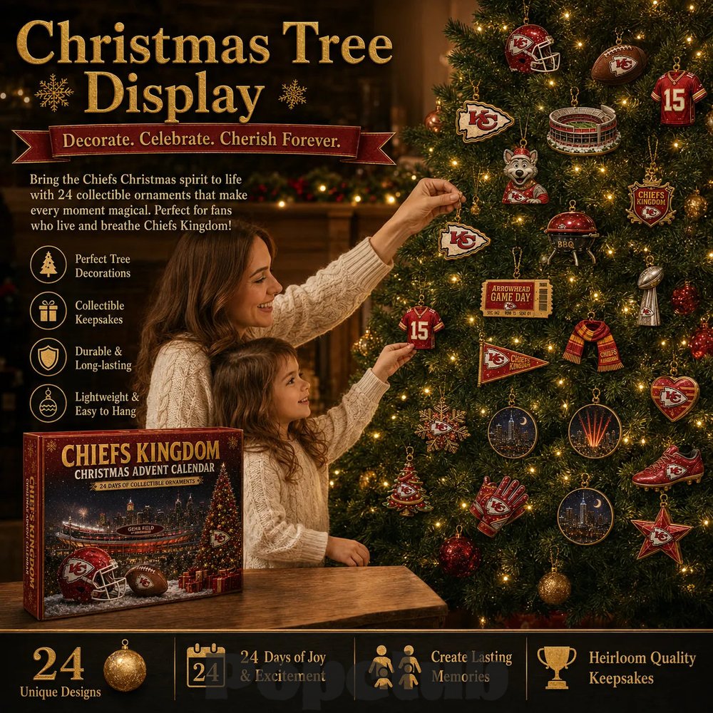 Kansas City Chiefs ‘Chiefs Kingdom’ 2026 Christmas Advent Calendar Collector’s Edition Kansas City Chiefs ‘Chiefs Kingdom’ 2026 Christmas Advent Calendar Collector’s Edition