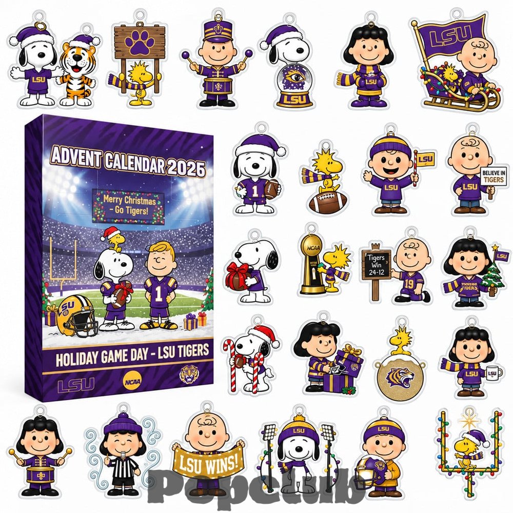 LSU Tigers x Peanuts Gang 2026 Advent Calendar – 24 Collectible Charms LSU Tigers x Peanuts Gang 2026 Advent Calendar – 24 Collectible Charms