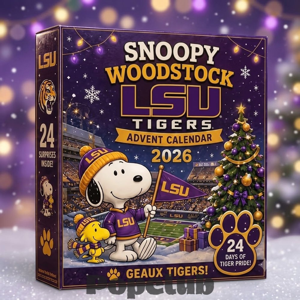 LSU Tigers x Snoopy and Woodstock 2026 Advent Calendar – 24 Collectible Charms LSU Tigers x Snoopy and Woodstock 2026 Advent Calendar – 24 Collectible Charms