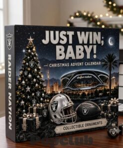 Las Vegas Raiders Just Win Baby Christmas Advent Calendar 2026 For Football Fans