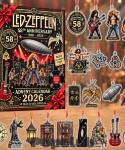 Led Zeppelin Vintage Rock Music Advent Calendar 2026 for Led Zeppelin Fans