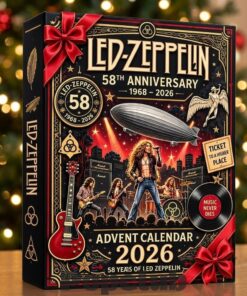 Led Zeppelin Vintage Rock Music Advent Calendar 2026 for Led Zeppelin Fans