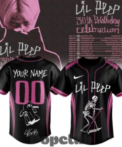 Lil Peep ”30th Birthday Celebration” Custom Baseball Jersey