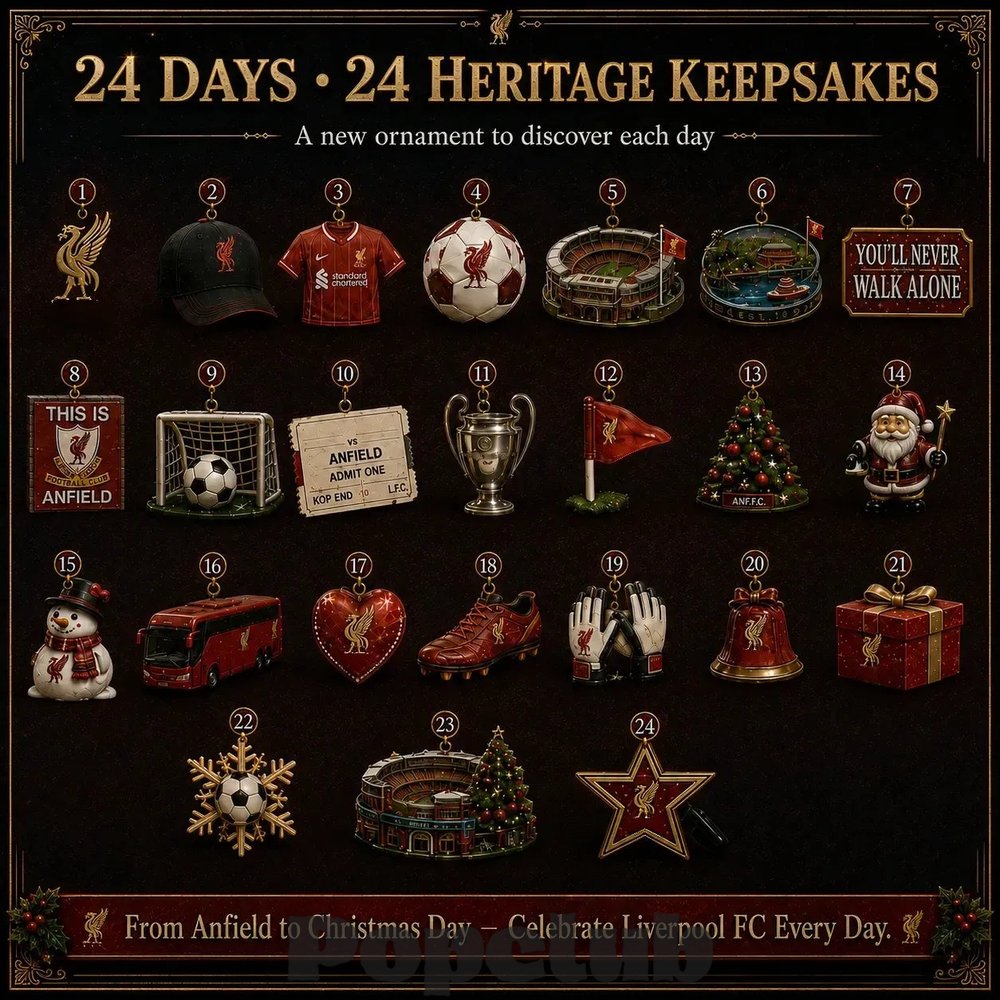 Liverpool FC You’ll Never Walk Alone 2026 Christmas Advent Calendar Collector’s Edition Liverpool FC You’ll Never Walk Alone 2026 Christmas Advent Calendar Collector’s Edition
