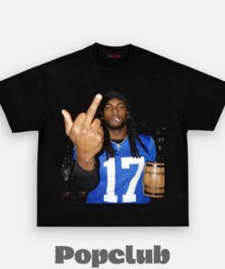Los Angeles Rams Davante Adams Drinking & Middle Finger T-Shirt