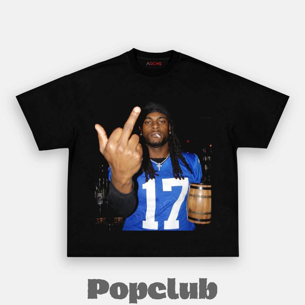Los Angeles Rams Davante Adams Drinking & Middle Finger T-Shirt Los Angeles Rams Davante Adams Drinking & Middle Finger T-Shirt