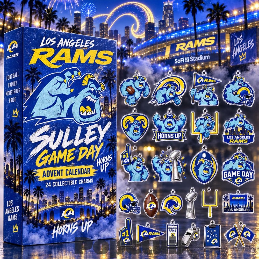 Los Angeles Rams x Sulley 2026 Game Day Advent Calendar – 24 Collectible Charms Los Angeles Rams x Sulley 2026 Game Day Advent Calendar – 24 Collectible Charms