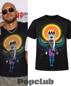 Major Lazer Swizz Beatz iHeartRadio Music Festival Shirt Psychedelic Ancient Egyptian Design