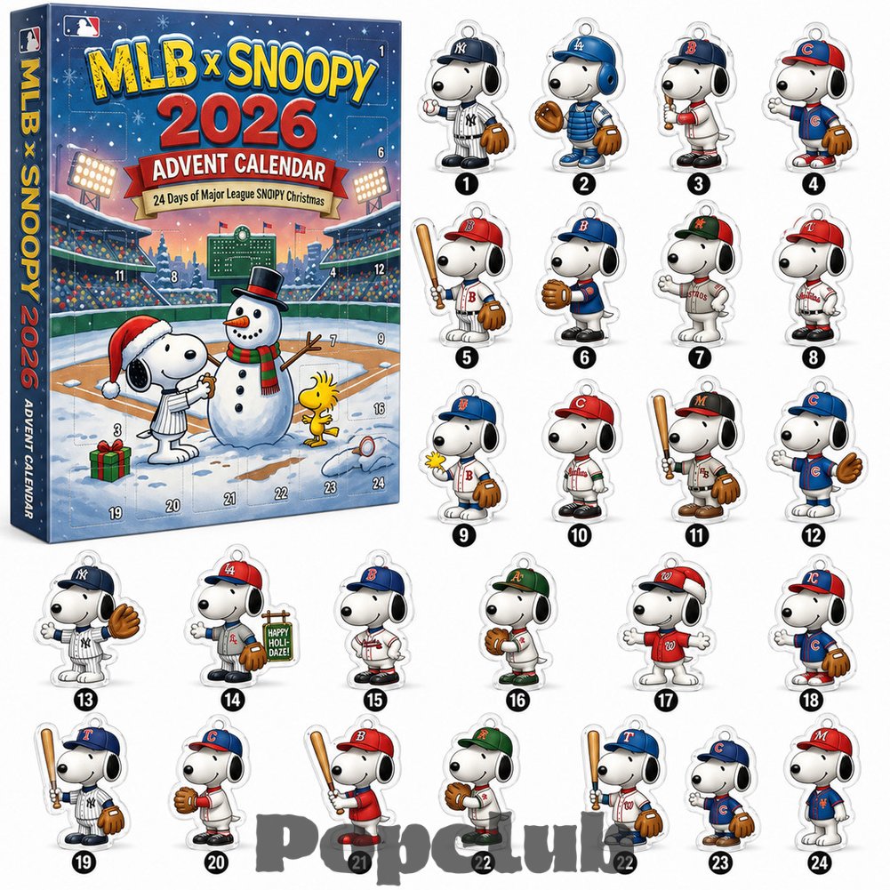 Major League Baseball x Snoopy Advent Calendar 2026 for Baseball Fans Major League Baseball x Snoopy Advent Calendar 2026 for Baseball Fans