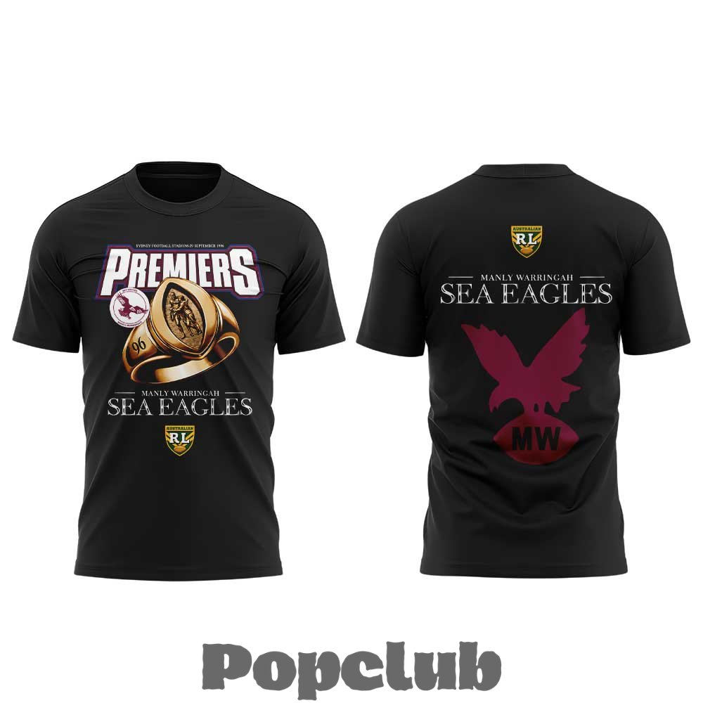 Manly Warringah Sea Eagles 80th Anniversary Special T-Shirt Manly Warringah Sea Eagles 80th Anniversary Special T-Shirt