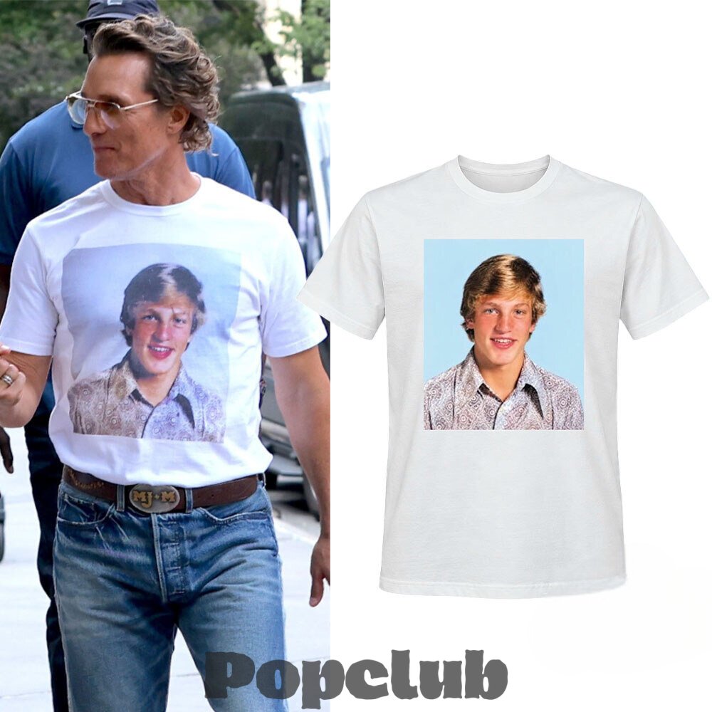 Matthew McConaughey Wear His High School Photo Shirt Matthew McConaughey Wear His High School Photo Shirt