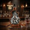 Mighty Ducks of Anaheim Ducks Mask Glass Whiskey Bottle