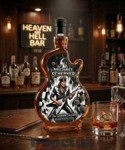 Michael Schenker The German Shredder Guitar Legends Whiskey Bottle